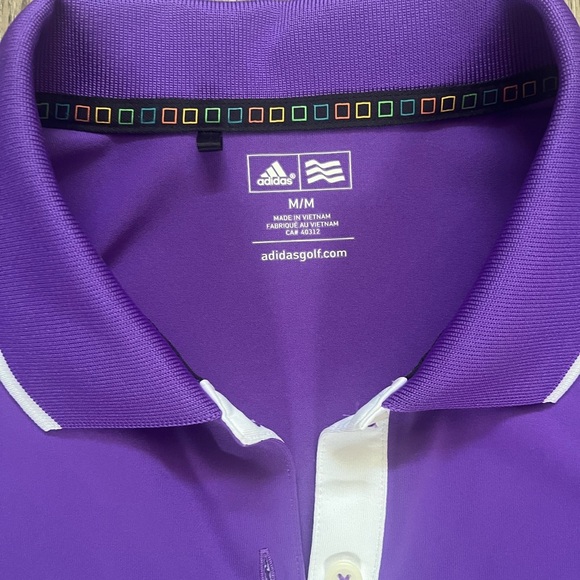 Adidas Golf Women's Purple Polo Shirt size medium - Picture 3 of 4